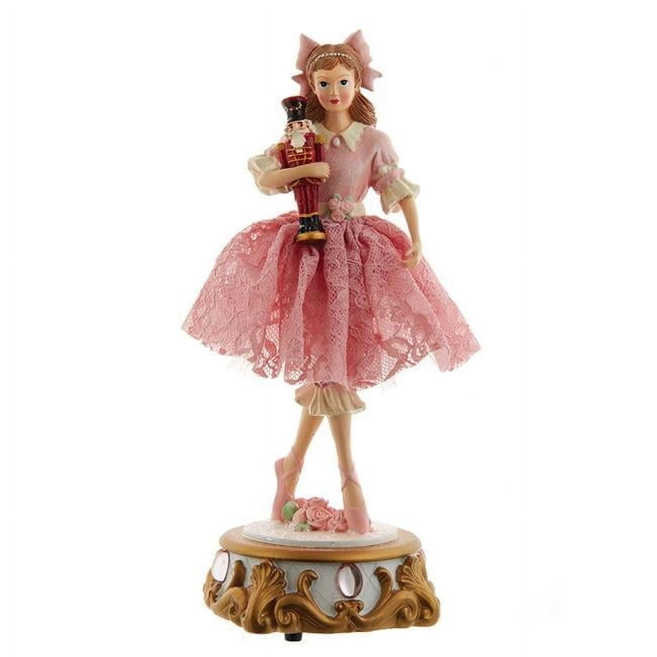 Clara Ballet Nutcracker Musical Table Piece in Pink Lace