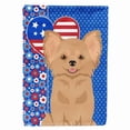 thumbnail image 1 of 11.25 x 15.5 in. Longhaired Gold Chihuahua USA American Garden Flag, 1 of 1