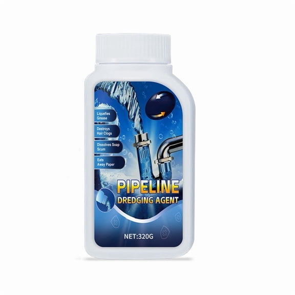 11.29&nbsp;oz Pipe Dredge,Powerful Sink Cleaner Powder Fast Foaming for Kitchen Toilet Pipeline Quick Cleaning Tool (1 PC)