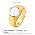 thumbnail image 1 of 11.2mm White Gold Polished Round Band Women's Wedding Party Ring Size 6-8, 1 of 5