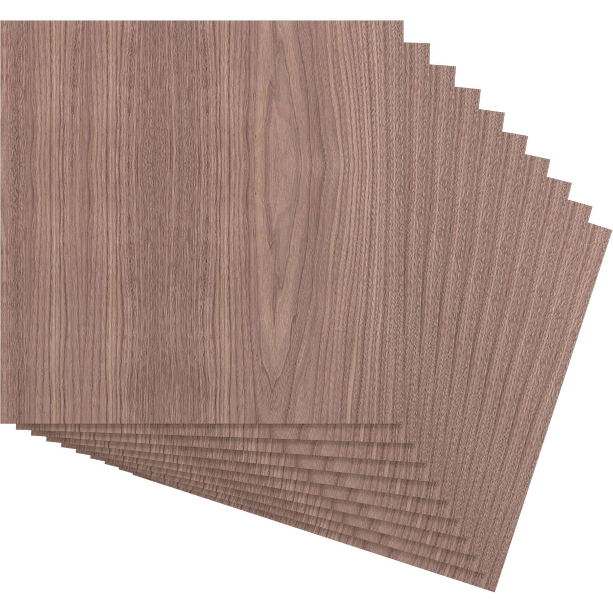 11 3/4"W x 11 3/4"H x 1/4"T Wood Hobby Boards, Walnut (10-Pack)