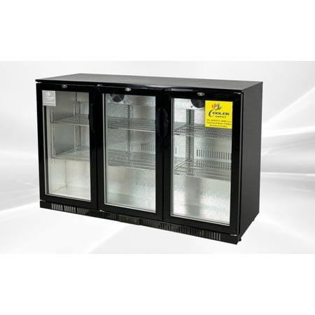 Cooler Depot 11.3 Cu.ft. Commercial 3 Glass Door Beverage Back Bar Beer Cooler  Refrigerator BBT350L NSF ETL Certified