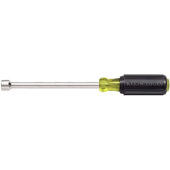 Klein Tools 646-11/32 Cushion Grip Handle 11/32 in. Hex Nut Driver with 6 in. Hollow Shaft
