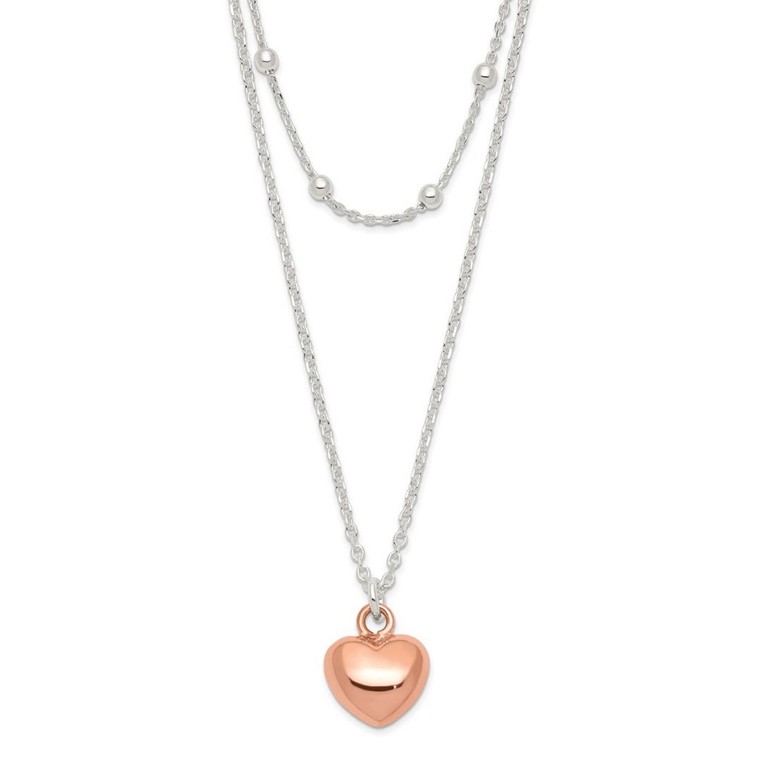 LOVE Adjustable Heart Chain Necklace main image 1