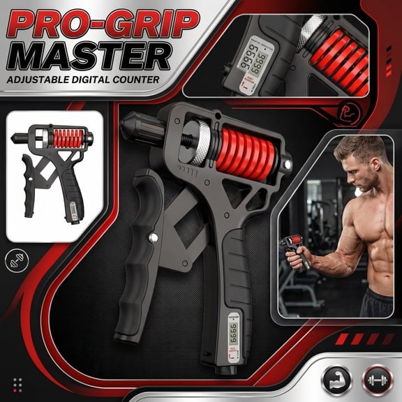 11-364 lbs Hand Grip Strengthener Workout ForearmGrip Gripper, Adjustable Heavy-Duty Grip Strength Trainer with Counter for Wrist & Finger Exercise, Help for Hand Treatment, Strength Recovery