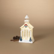 11.4" H B/O Lighted Spinning Water Globe Church DC Compat. / USB Cord Incl.