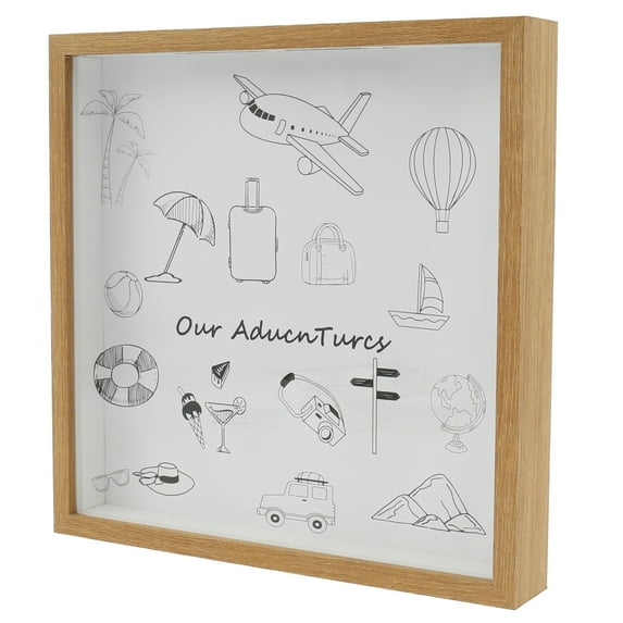 11.4" x 11.4 Shadow Box Frame Hanging Hardware for Wall and Tabletop Display DIY Travel Shadow Box Personalized Ticket Shadow Box for Memories DIY Keepsakes Tickets Collection Gifts