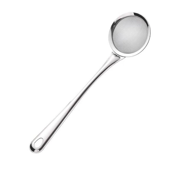 11.42 inch Stainless Steel Ultra Fine Mesh Sieve, Food Grade Metal Strainer with Long Handle, Great for Tea, Coffee, Soup Sifting, Straining, Skimming, Kitchen Cooking Gadget