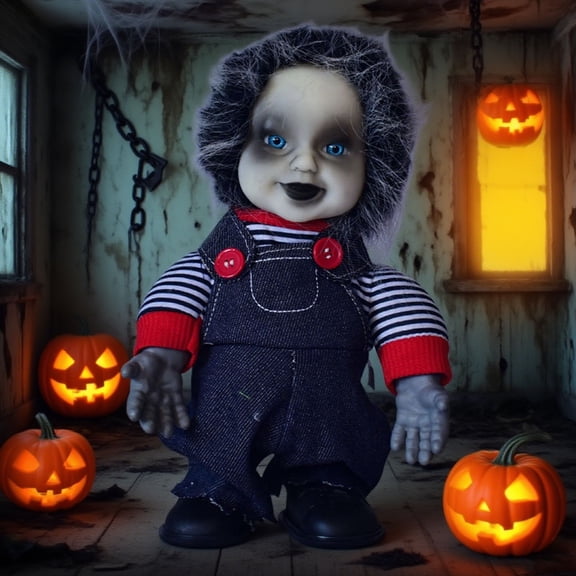 11.42x7.87x4.33 inch Voice-activated Light-up Walking Ghost Decoration for Halloween Scene Party Ornaments