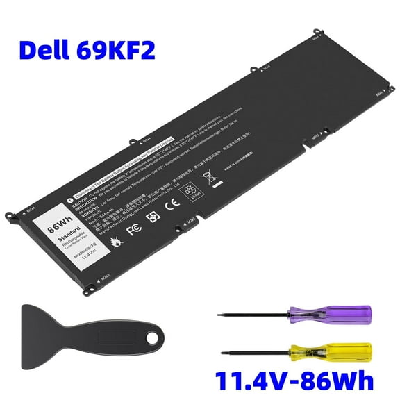 11.4V 86Wh 86Wh 69KF2 Battery Replacement for Dell G7 Precision 5550 5560 5570 Alienware M15 R3 R4 M17 R3 R4 Inspiron 7510 7610 7620 P87F P91F P45E