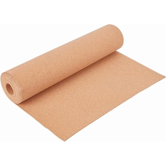 11.4ftx15.7inch Cork Roll Sandy Brown Cork Sheet Bulletin Board Background Cork Board for Kitchen Hot Pads Wall Decorations and DIY Crafts 2mm Thick