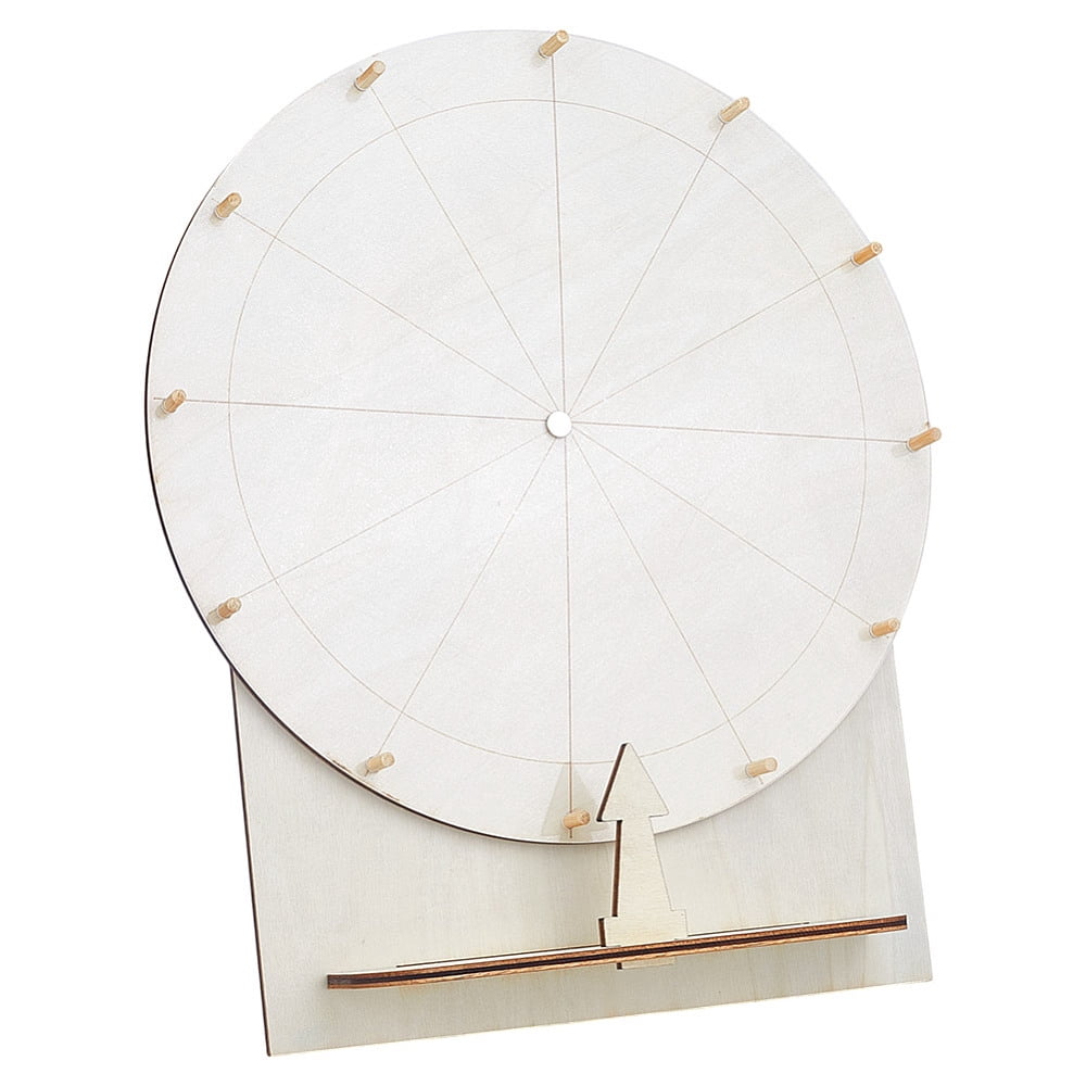 11.4inch Tabletop Spinner Spinning Prize Wheel Wooden Erasable Raffle ...