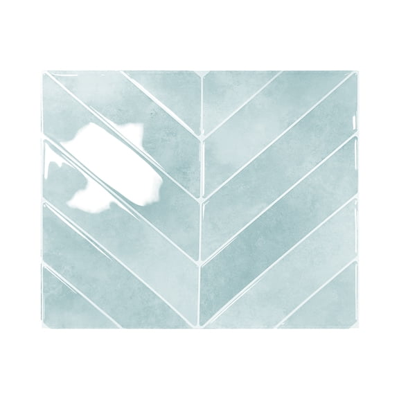 11.4x9 Inch Dark Green 3D Vinyl Wall Tile Sticker, Self Adhesive Decorative Decal for Kitchen Bathroom Wall Refurbishment
