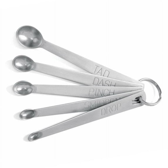 11.5*1.5cm Measuring Spoons Steel Mini Set Smidgen ZAA Dash IT1 Pinch 5 F8B7