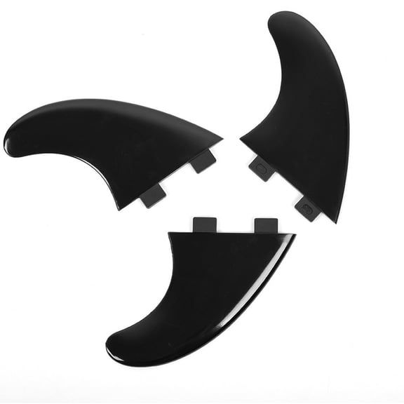 11.5*11*0.7Cm Tail Fin 3Pcs Surf Fins Compatible With Surfboards Fiberglass Construction Flexible Fins Nylon Material