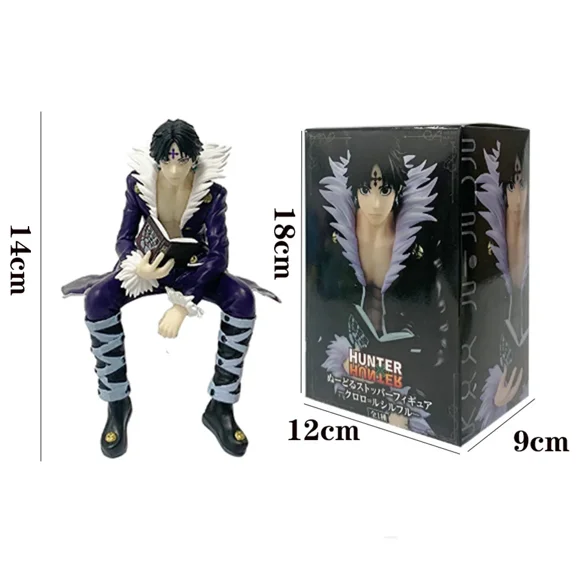 11.5-14cm Hunter×Hunter Anime Figure Kurapika Action Figure Chrollo Illumi Hisoka Figurine Collection Noodle Stopper Model Toys