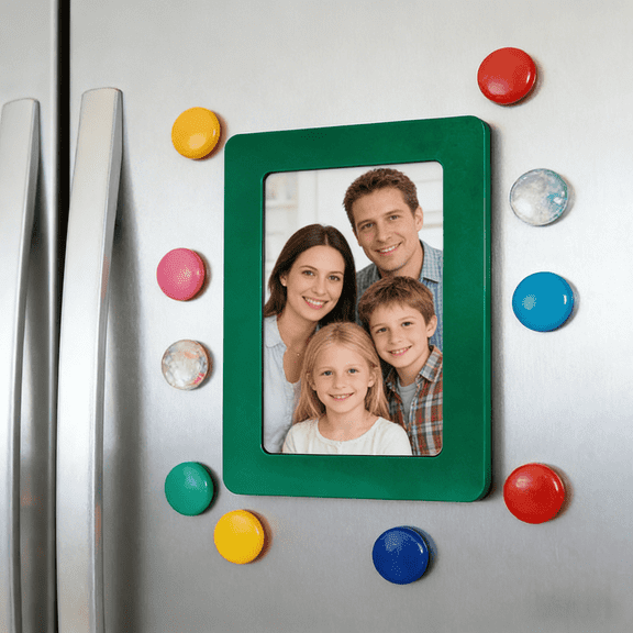 11.5*15.8cm Magnetic PVC Photo Frames - 5-Inch (7.7*11.8cm Inner) Single-Layer Magnetic Picture Holders for Fridge & Wall Decor