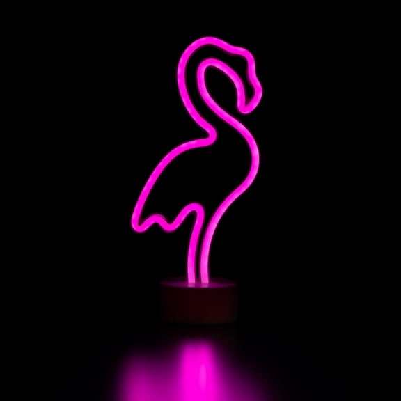 Northlight LED Flamingo Neon Table Light - 11.5" - Pink