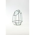 thumbnail image 1 of 11.5" Black Geometric Hand Blown Glass Terrarium, 1 of 2