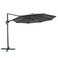 thumbnail image 1 of 11.5' Deluxe Patio Umbrella Outdoor Off-Set Hanging Roma Umbrella Tilt & 365 Rotation Patio Heavyduty Sunshade Cantilever Crank(steel cross base is included), 1 of 5