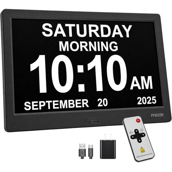11.5" Digital Dementia Clock for Seniors with 10" Large Display