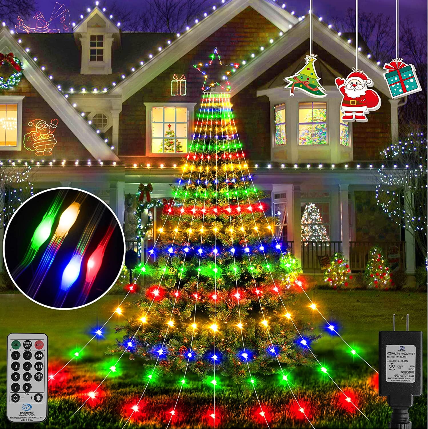 11.5 FT Christmas Lights Outdoor,Christmas Decoratons Lights Indoor