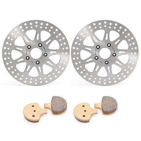 11.5" Front Brake Discs Rotors Pads for Harley Dyna FXRS Low Rider FLHTC Electra Glide
