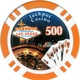 thumbnail image 1 of 11.5-Gram Jackpot Casino Clay Poker Chips, 1 of 1