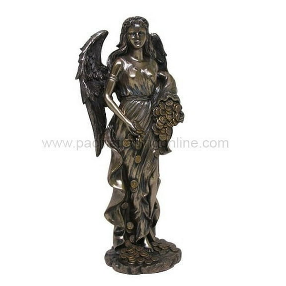 11.5 Inch Goddess Fortuna Roman Mythology Resin Statue Figurine