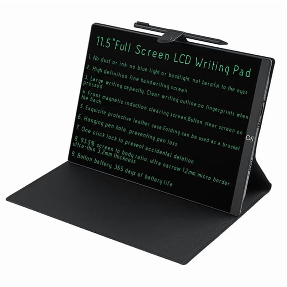 11.5 Inch LCD Drawing Board for Work Study Full Screen Superfine Handwriting Magnetic Clear Writing Tablet Pad with Case