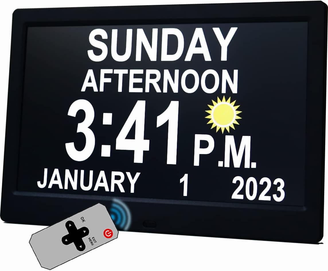 11.5 Inch Ultra Large Digital Clock with 19 Alarms & Custom Reminders
