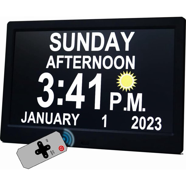 11.5 Inch Ultra Large Digital Clock with 19 Alarms & Custom Reminders