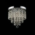 thumbnail image 1 of 11" 5-Light Crystal Chandelier Ceiling Light Fixture with Flush Mount, 1 of 12