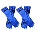 thumbnail image 1 of 11.5" Long Satin Bowknot Gloves for Little Girls,Special Occasion Gloves for Parties, Flower Girls, Princess, Cosplay, Halloween, Wedding, & communion, 1 of 4