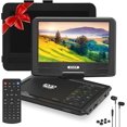 thumbnail image 1 of 11.5" Portable DVD Player with 9.5" Swivel Screen, 5-Hours Rechargeable Battery,Car DVD Player for Kids,Support CD/DVD/SD Card/USB /Sync TV and Multiple Disc Formats,Dual Speakers (Black), 1 of 7
