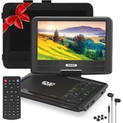PJGCWB 11.5" Portable DVD Player with 9.5" Swivel Screen with 800x480 resolution, Car DVD Player for Kids,