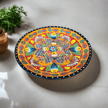 11.5" Talavera Dinner Plate | Vibrant Mexican Dinnerware (1Piece)