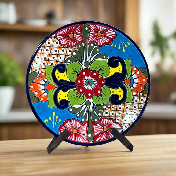 11.5" Talavera Plate | Mexican Handmade Dinnerware (Large)