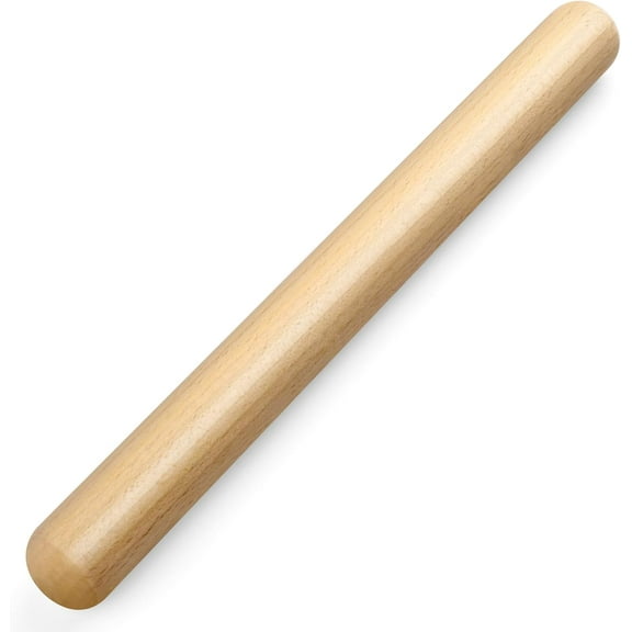 11.5-inch Wooden Rolling Pin for Baking, French Wood Kitchen Dough Roller Fondant, Pizza, Pie, Cookie and Pastry