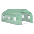 thumbnail image 1 of 11.5' x 10' x 6.5' Outdoor Portable Walk-In Tunnel Greenhouse with Windows-Deep Green, 1 of 7