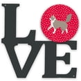 thumbnail image 1 of 11.5 x 11.75 in. Asian Semi Longhaired Cat Love Metal Artwork Wall Decor, 1 of 1