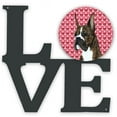 thumbnail image 1 of 11.5 x 11.75 in. Boxer Hearts Love & Valentines Day Portrait Metal Artwork Love Wall Decor, 1 of 1