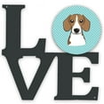 thumbnail image 1 of 11.5 x 11.75 in. Checkerboard Blue Beagle Metal Artwork Love Wall Decor, 1 of 1