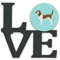 thumbnail image 1 of 11.5 x 11.75 in. Grand Basset Griffon Vendeen Checkerboard Blue Metal Artwork Love Wall Decor, 1 of 1
