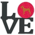 thumbnail image 1 of 11.5 x 11.75 in. Irish Terrier Love Metal Artwork Wall Decor, 1 of 1