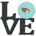 thumbnail image 1 of 11.5 x 11.75 in. Jersey Buff Turkey Hen Blue Check Metal Artwork Love Wall Decor, 1 of 1