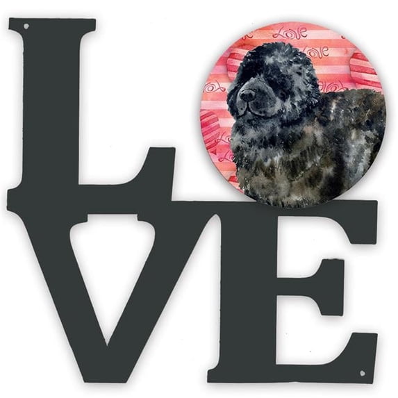 11.5 x 11.75 in. Newfoundland Love Metal Artwork Wall Decor