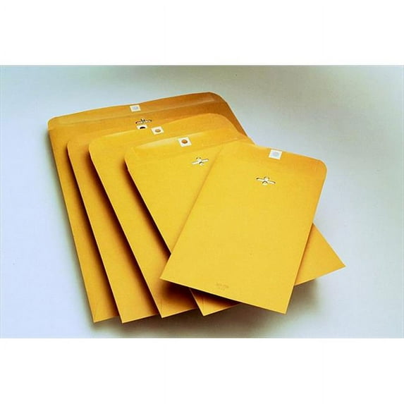 11.5 x 14.5 In. Durable Heavy Weight Clasp Envelope With Gummed Flap Closure, Kraft, Pack - 100