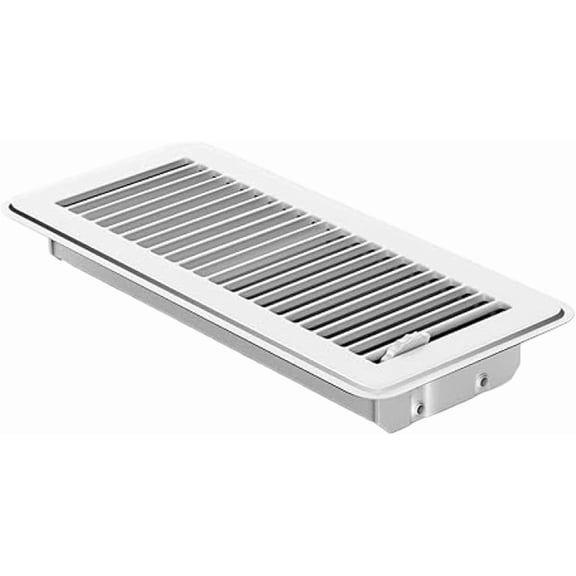 11.5" x 5.5" Metal Floor Vent Cover with Heavy Duty Steel Rods, Rust-Resistant Air Grille