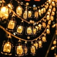 thumbnail image 1 of 11.5Ft Solar Lantern String Lights with 10 LED Lights, Mini Vintage Christmas Kerosene String Lights, Xmas Light Decoration for Patio Garden Home Holiday Indoor Outdoor Decor, 1 of 6